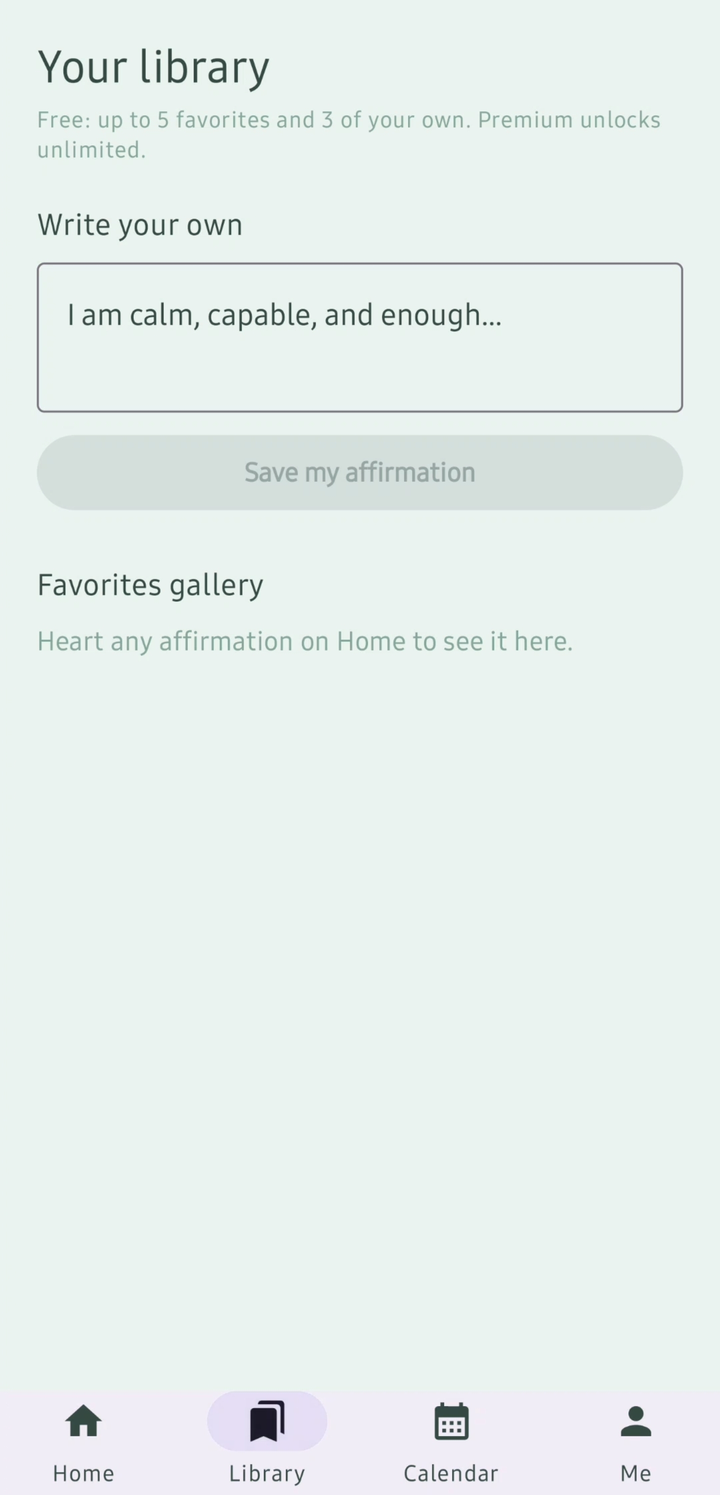 Daily Affirmation — photo themes