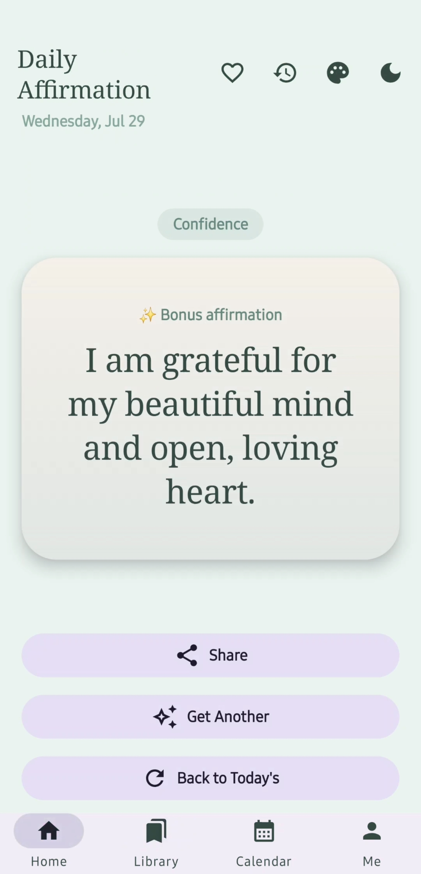Daily Affirmation — discover