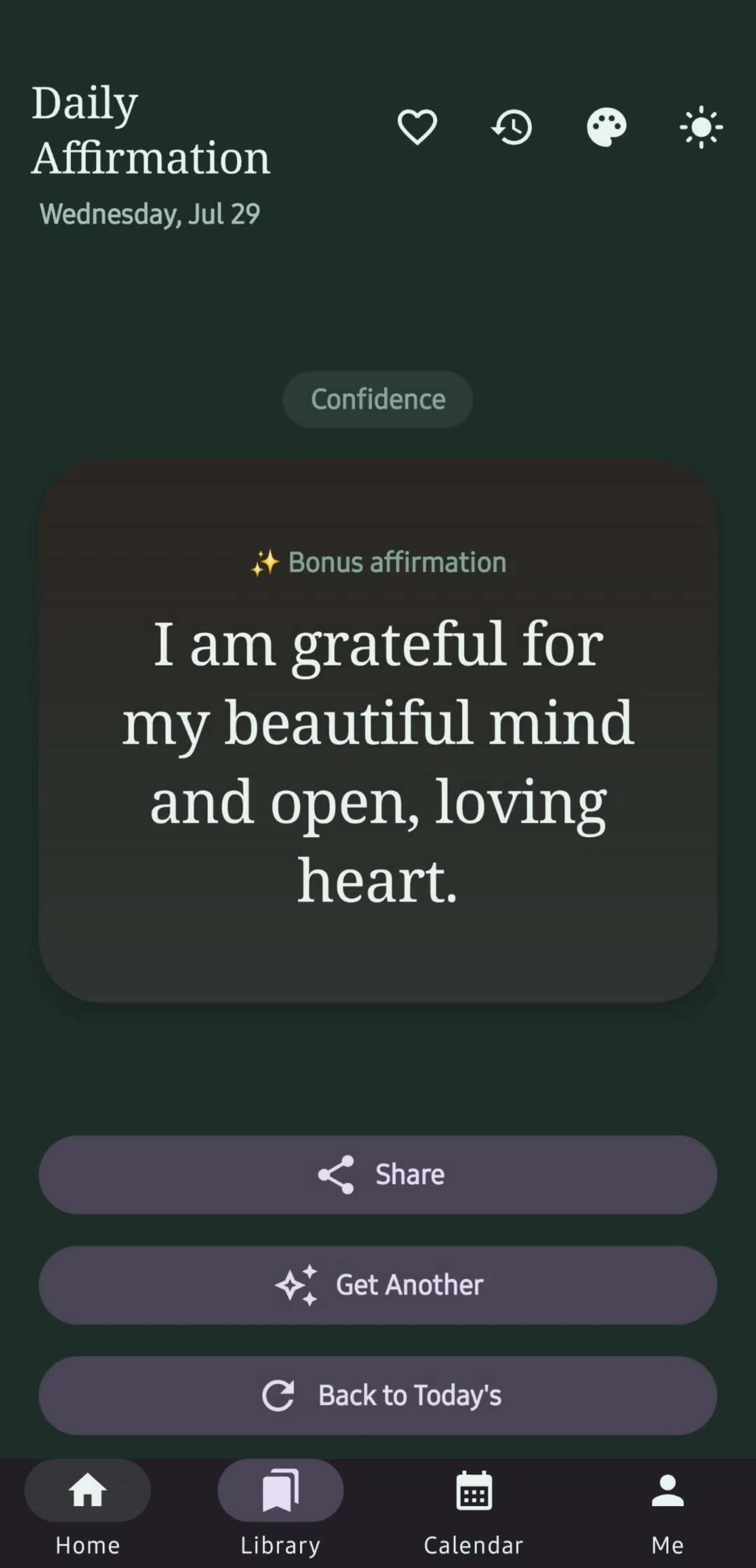 Daily Affirmation — premium