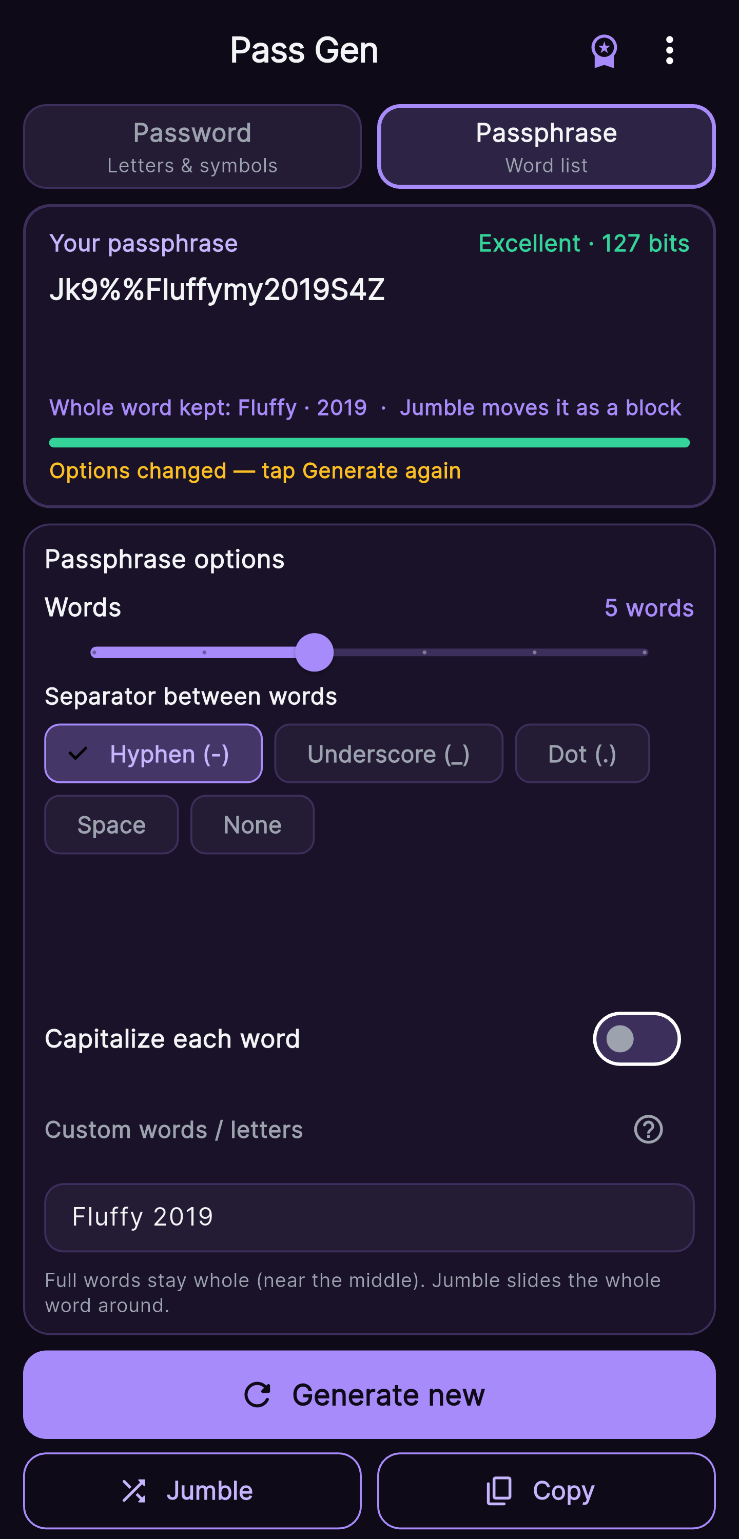 Pass Gen screenshot